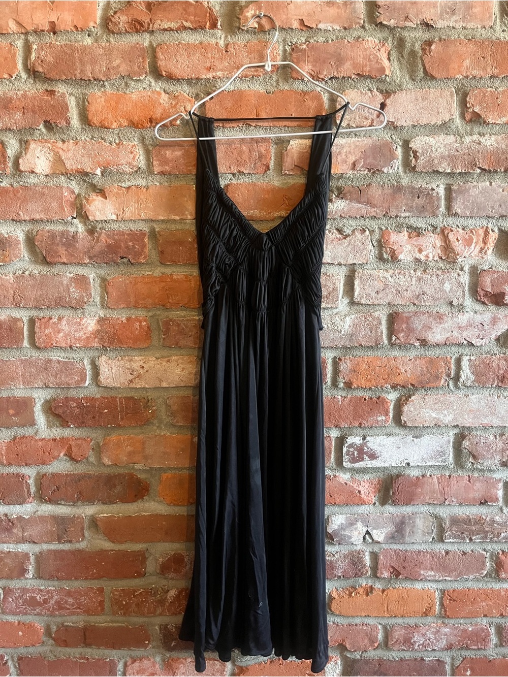 Mango Black Backless Maxi Dress